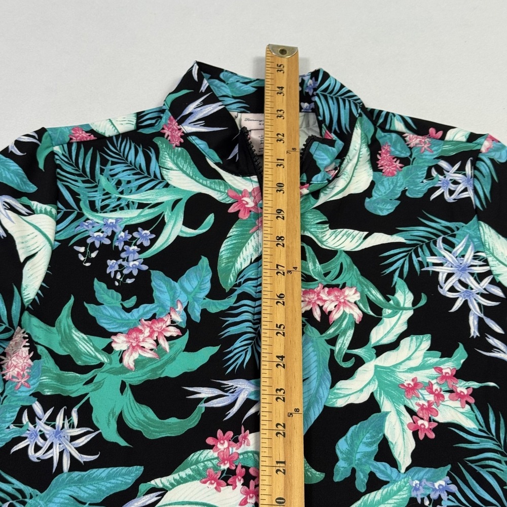 Tommy Bahama Golf 1/4 Zip Hawaiian Floral Dress Tropical Multicolor Women Medium - Picture 7 of 13